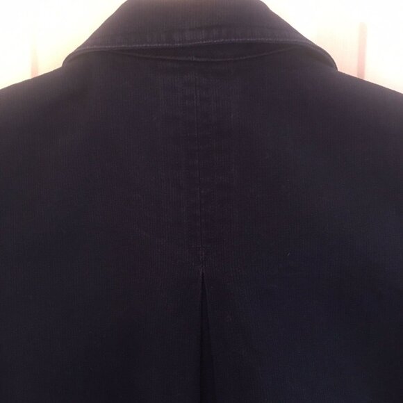 Janie And‎ Jack Pea Coat Girls Size 2T-3 Navy Blue Jacket Pleats 100% Cotton - Picture 7 of 7